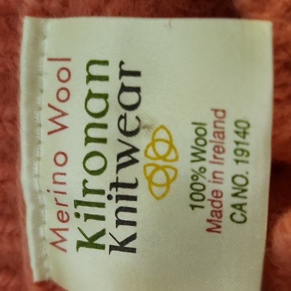 Kilronan Ireland Merino Wool Cable Knit Aran Cardigan Women’s XXL - Picture 4 of 7